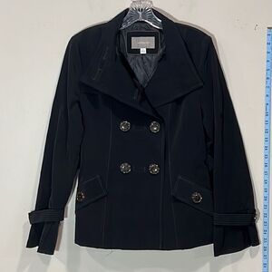 Super Cute Black Ladies Coat By Croft & Barrow. Size Small.